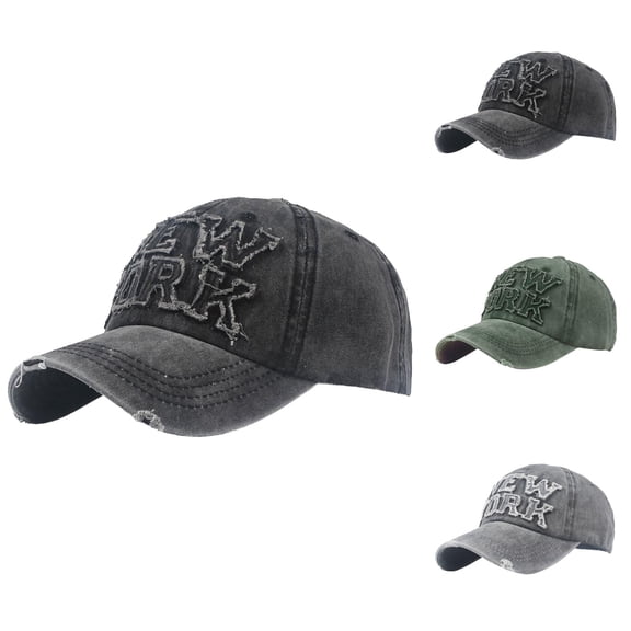 Vintage Baseball Cap Hats for Women UV Protection Summer Sun Hat Outdoor Travel Beach Sports Ponytail Trucker Hat Adjustable Casual Dad Cap