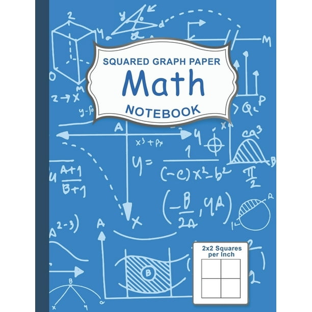 Graph Paper Notebook 1/2 Inch Squares Graph Paper Math Squared