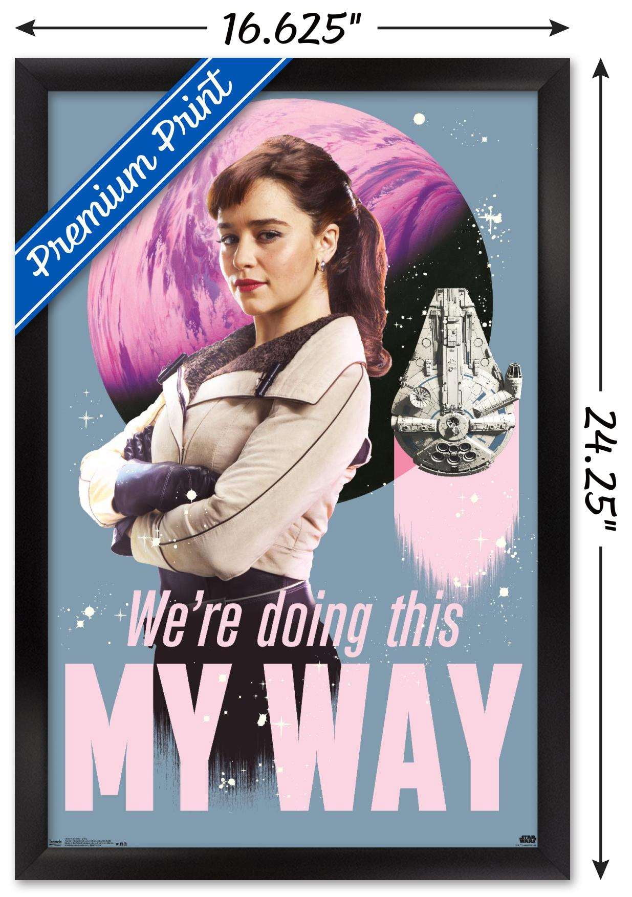 Star Wars: Solo - Qi'Ra Wall Poster, 14.725" x 22.375", Framed
