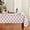 Pink White, variant on Christmas Tablecloth 60×120 Inch Rectangular, Trees Green Boho Washable Table Cover for Party Picnic Dinner Decor