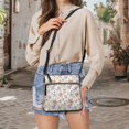 thumbnail image 5 of ZUXONGSY Tulip Flower Dragonfly Print PU Leather Shoulder Bag for Women Trendy Multiple Pockets Bag Travel Purse Large Sling Hobo Bag with Zipper Pocket for Working Shopping, 5 of 7