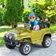 thumbnail image 3 of Jeep Eléctrico para Niños Costway Coche Montable de Batería 12 V Verde con Mando 2,4 GHz Luces LED Reproductor de MP3, 3 of 9