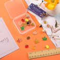 thumbnail image 3 of 1 Box 24pcs Fall Charms Bulk Maple Leaf Charm Alloy Enamel Autumn Charms Thanksgiving Leaves Pumpkin Nut Charm, 3 of 9