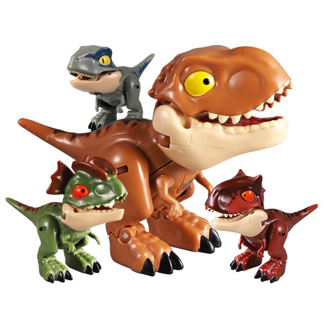 Juguetes De Vapor, Robot De Dinosaurio 2 En 1, Juguetes Transformadores, Juguetes De Robot De Dinosaurio Transformers, Juegos De Construcción De Dinosaurios Con Extremidades Móviles, Cola Y Boca, Figu Muyoka Hogar