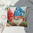 thumbnail image 2 of Chilfamy  Happy Summer Pillow Covers Watercolor Blue Stripes Gnome Truck Throw Pillow Case Hello Sunshine Decorative Cushion Cover for Home Office Sofa Couch Garden 20x20in, 2 of 5