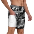 thumbnail image 3 of Picia Horse Silhouette pattern Mens Swim Trunks with Compression Liner Stretch Beach Shorts Quick Dry with Zipper Pockets No-Chafing Board Shorts-XX-Large, 3 of 9
