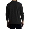 thumbnail image 3 of Henley Neck T-Shirt Men Basic Breathable Men's Long Sleeve Tops Tee Shirts Spring Casual Solid Color Button T Shirts, 3 of 4