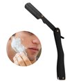 thumbnail image 3 of Maquinilla de afeitar profesional de peluquero de borde recto, maquinilla de afeitar profesional de peluquero de borde recto, afeitadora de garganta cortada de calidad de salón, elegante y moderna, 3 of 5