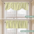 thumbnail image 5 of Yellow Striped Tie Up Valance Curtains for Windows, Kitchen Curtains Window Treatments, Modern Simple Farmhouse Beige Vintage Short Window Shades Valances for Bedroom Bathroom Cafe 42"x12", 5 of 8