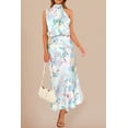 thumbnail image 2 of Vestido PRETTYGARDEN 2025 Verano Satén Sin Mangas Cuello Simulado Talle Pequeño, 2 of 6