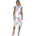 thumbnail image 5 of HELLHERO Strawberry Pattern Sleeveless Sundress for Vacation Beach Vacation, Long Lasting Wear Side Pockets Sleeveless Midi Dresses, 5 of 8