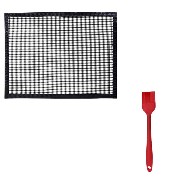 Grid Grilled Mesh Barbecue Grilling Mat BBQ Pad Fish Grill Mat Steak Grill Mat Non-stick Grill Mat Baking Mats