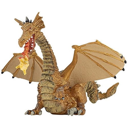 Papo Gold Dragon with Flame