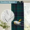 thumbnail image 4 of Tartan Plaid Blackout Window Curtains, Green Scottish Fabric Kilt Twill Woven Thermal Insulated Curtains Grommet Top Window Drapes for Living Room, Bedroom 42"W x 84"L (Pack of 2), 4 of 5