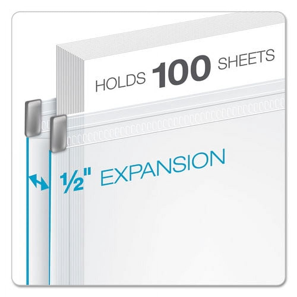 "Expanding Zipper Binder Pockets, 11 X 8 1/2, Clear, 3/pack | Bundle of 2 Packs"