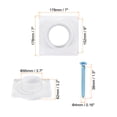 thumbnail image 2 of Unique Bargains 4 Inch Dryer Vent Wall Plate Adapter Ventilation Duct Flange White, 2 of 5