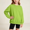 thumbnail image 2 of Abtuhar Fall Crew Neck Solid Pullover Sweatshirt for Boys and Girls Casual Everyday Wear Tops for 3-15 Years, 2 of 5