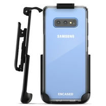 Encased Samsung Galaxy s10e Belt Clip Clear Case with Holster (2019) Ultra Slim Transparent Thin Cover w/ Holder