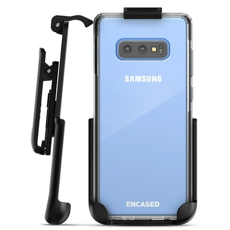 Encased Samsung Galaxy s10e Belt Clip Clear Case with Holster (2019) Ultra Slim Transparent Thin Cover w/
