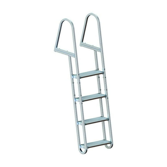Dock Edge Kwik Release Dock Ladder, 4 Step, Stand Off, Aluminum