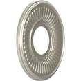 thumbnail image 2 of Ekena Millwork 10"OD x 3 1/2"ID x 3/4"P Berkshire Thermoformed PVC Ceiling Medallion (Fits Canopies up to 4 1/2"), Bright Coat Aluminum, 2 of 10