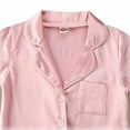 thumbnail image 4 of Bmnmsl Toddler Baby Girl Satin Silk Pajamas Short -Sleeve Pjs Sleepwear Loungewear Outfit Clothes Set, 4 of 5