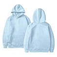 thumbnail image 4 of Breezora Women's Casual Hoodie and Pants Lounge Set Cozy Winter Warm Two Piece Outfit for Everyday Wear L Size Sky Blue, 4 of 5
