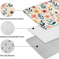 thumbnail image 5 of Pioneer Flower Floral Print Pattern Bathroom Rugs Sets 3 Piece,Toilet Cover Set,Absorbent Non Slip Bathroom Mats Sets with U-Shaped Contour Rug Toilet Rug Set, 5 of 5