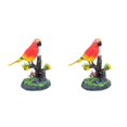 thumbnail image 3 of Moyic Figuras eléctricas de loros, portalápices, escultura, periquito, adorno de escritorio, reproducción repetida, juguetes de Tipo 1 2Conjunto, 3 of 6
