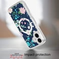 thumbnail image 2 of For iPhone 16 6.1 inch Magnetic Space UV Design Case - Galaxy Floral, 2 of 3