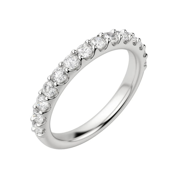 14K white gold eternity ring bridal band lab grown lab created wedding ring