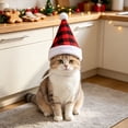 thumbnail image 6 of Christmas Pet Hat for Small Medium Dogs and Cats, Cute Santa Hat Holiday Costume Accessory for Christmas Parties and Photoshoots, 6 of 6