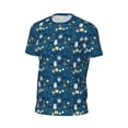 thumbnail image 6 of Wukai Various Lights Print Men's Short-Sleeved Mesh T-Shirt,Quick-Dry Short Sleeve Workout T-Shirt-Small, 6 of 8