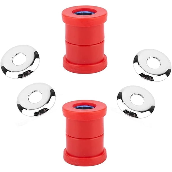 VPZMT Kit de amortiguador de bujes elevadores de manillar de poliuretano para Harley Davidson Big Twin Dyna 1973-2018 Sportster 1973-2003 (estilo-rojo)