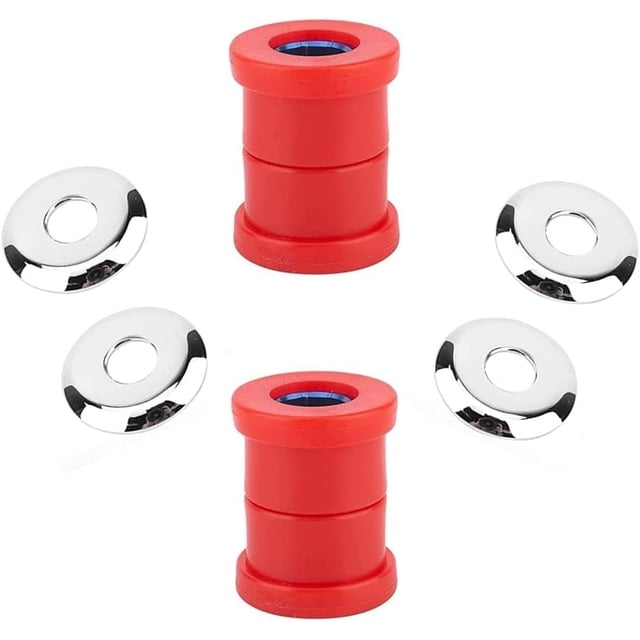 VPZMT Kit de amortiguador de bujes elevadores de manillar de poliuretano para Harley Davidson Big Twin Dyna 1973-2018 Sportster 1973-2003 (estilo-rojo)