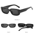 thumbnail image 2 of Gafas de sol IKANOO Retro Rectangle Y2K 90's UV400 negras, 2 of 7
