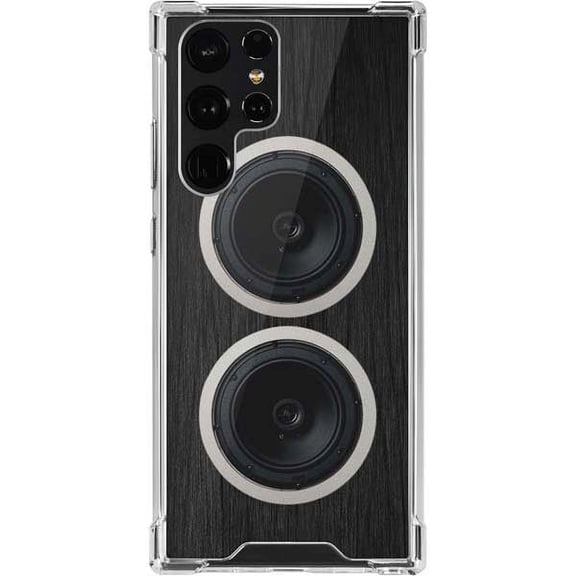 Skinit Music Boom Box Speakers Galaxy S22 Ultra Clear Case