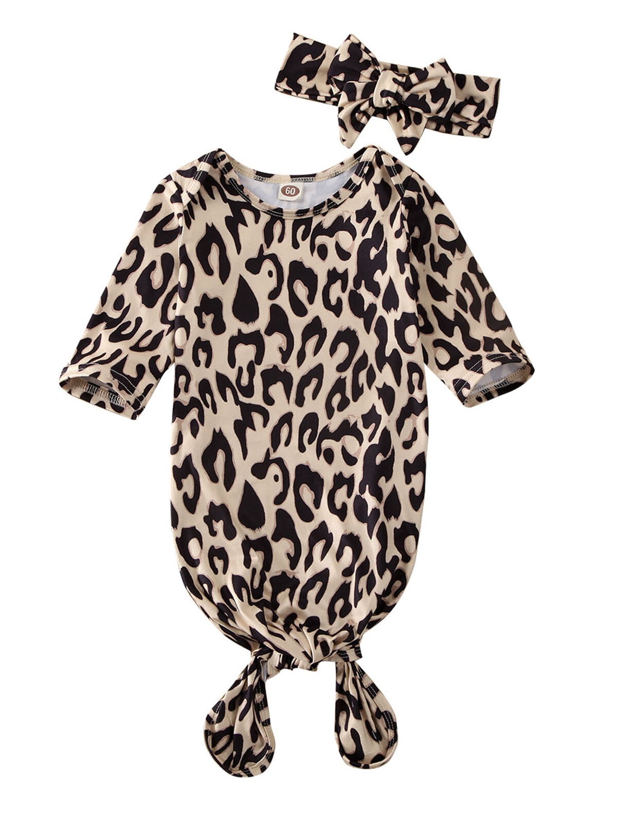 Bebiullo Newborn Baby Girl Floral Coming Home Sleep Gown Sleepwear