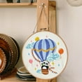 thumbnail image 2 of Blingpainting Embroidery Kit for Adults Beginners Starter Cross Stich Set with Cute Animals Pattern Stamped Embroidery Cloth Hoops Threads Needles Easy Handmade Needlepoint Kits, 2 of 4