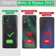 thumbnail image 2 of Moto G Stylus 2021 Case, HD Screen Protector, Military-Grade Magnetic Ring Holder, Kickstand Shockproof Protective, Purple, 2 of 7