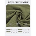thumbnail image 5 of TEMOFON Pants for Women Wide Leg Linen Pant Palazzo Summer Casual Flowy Pants with Pocket Army Green Drawstring Loose Comfy Soft Pants XXL, 5 of 11