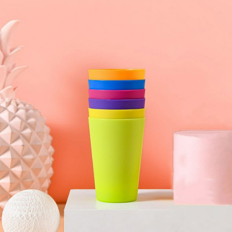 Plastic Stackable Beverage Tumblers Reusable, BPA-free Top-rack