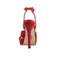 thumbnail image 4 of Lady Couture Daisy Rhinestone Heel Platform Sandal, Red, 6, 4 of 5