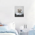 thumbnail image 6 of HFDF Elephant Bathroom Wall Art Funny Elephant Baby Wall Decor Farmhouse Cute Animal Pictures Canvas Prts Modern Patg Artwork for Bathroom Lavatory Toilet Loo Livg Room 8x10inch Framed, 6 of 6