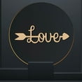 thumbnail image 5 of Laser Cut Wood Sign Wall Art Love Letter Sign Arrow Decorative Wall Sculpture Hanging Decor Unfinished for Housewarming Door Wall Room Decoration 28 x 9 x 0.6cm, 5 of 8
