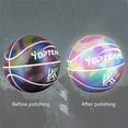 thumbnail image 6 of Yannianjz under $5 2Pcs Holographic Basketball, Holographic Basketball,Reflective Sports Basketball,Indoor Outdoor Basketball,Glow in Dark Basketball,Training Basketball, 6 of 9