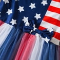 thumbnail image 5 of CAUYDY Kids Patriotic Clothes Little Girls 4th of July Dress Baby Star Stripe American Flag Independence Day Dresses Toddler Spring Summer Fall Outfit 1-6T (Sizes 5-6 Years,Dark Blue), 5 of 7
