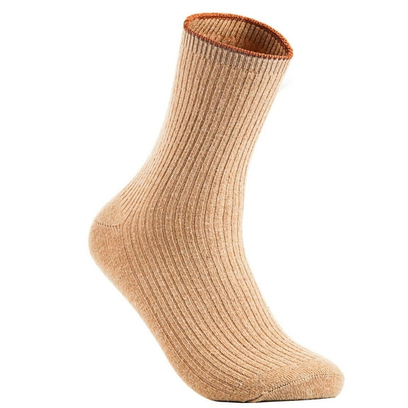 Lian LifeStyle Women's 3 Pairs Wool Socks Solid Color Size 7-9