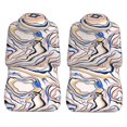 thumbnail image 3 of LAKIMCT Liquid Marble Print Car Seat Covers Vehicle Front Seat Covers Universal Fit Seat Protector, 3 of 9