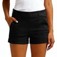 thumbnail image 2 of RYDCOT Women's Lightweight Shorts for Running Athletic Camping Travel Golf Hiking Shorts with Pockets Black, 2 of 8